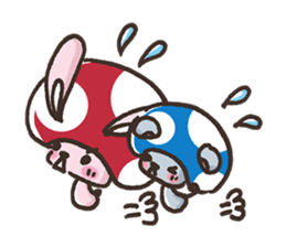 Mushroom animals sticker #10772097