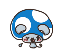 Mushroom animals sticker #10772098