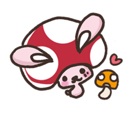 Mushroom animals sticker #10772099