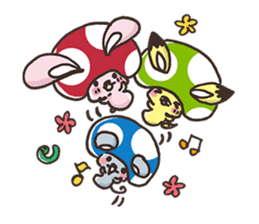 Mushroom animals sticker #10772101