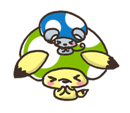 Mushroom animals sticker #10772102