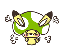 Mushroom animals sticker #10772103