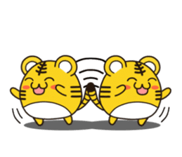 Happy daily life of a little tiger sticker #10773432