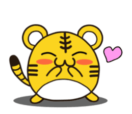 Happy daily life of a little tiger sticker #10773434