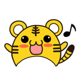 Happy daily life of a little tiger sticker #10773436