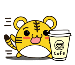 Happy daily life of a little tiger sticker #10773437