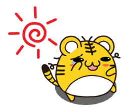 Happy daily life of a little tiger sticker #10773438
