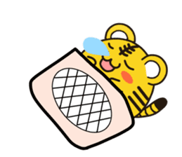 Happy daily life of a little tiger sticker #10773439