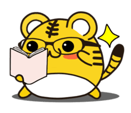 Happy daily life of a little tiger sticker #10773440