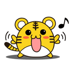 Happy daily life of a little tiger sticker #10773443