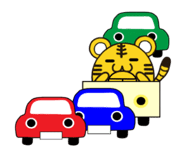 Happy daily life of a little tiger sticker #10773445