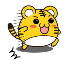 Happy daily life of a little tiger sticker #10773446