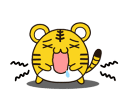 Happy daily life of a little tiger sticker #10773448
