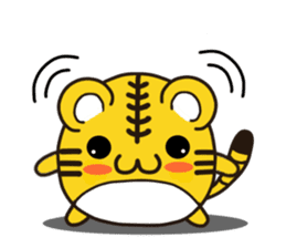 Happy daily life of a little tiger sticker #10773455