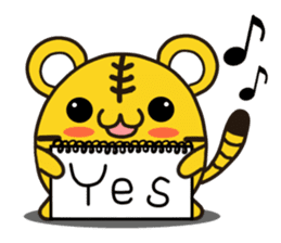 Happy daily life of a little tiger sticker #10773464