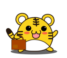 Happy daily life of a little tiger sticker #10773466