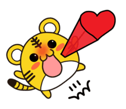 Happy daily life of a little tiger sticker #10773467