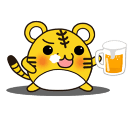 Happy daily life of a little tiger sticker #10773470