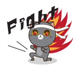 Silver blue cat and friend (eng) sticker #10773477