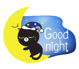 Silver blue cat and friend (eng) sticker #10773503