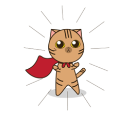 Silver blue cat and friend (eng) sticker #10773506