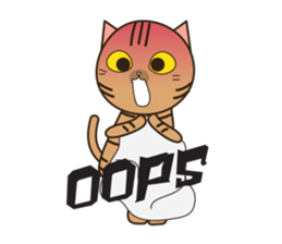 Silver blue cat and friend (eng) sticker #10773507