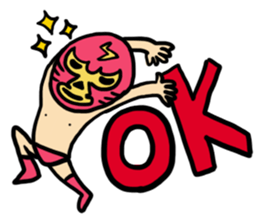 I am a masked wrestler sticker #10773513