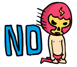 I am a masked wrestler sticker #10773514