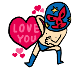 I am a masked wrestler sticker #10773515