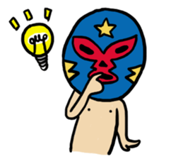 I am a masked wrestler sticker #10773537