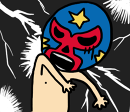 I am a masked wrestler sticker #10773545