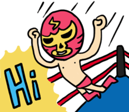 I am a masked wrestler sticker #10773546
