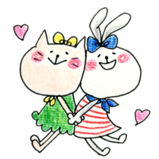 Colorful annimals and friends sticker #10773654