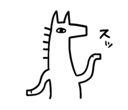 white horse sticker #10774110