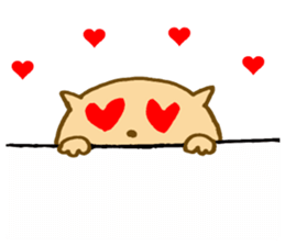 Shy cat ! sticker #10774128