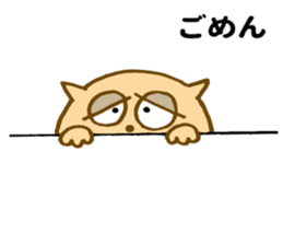 Shy cat ! sticker #10774143