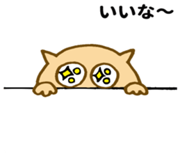 Shy cat ! sticker #10774146