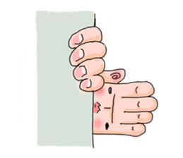 Hand says things sticker #10774569