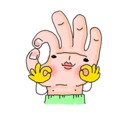 Hand says things sticker #10774577