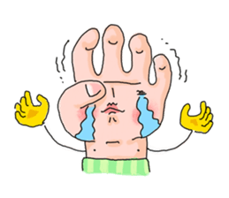 Hand says things sticker #10774580