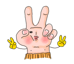 Hand says things sticker #10774588