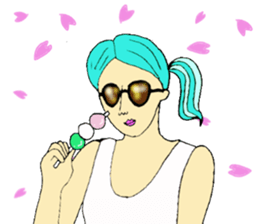 Yoshiko,the girl sticker #10776781