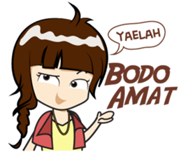 Cewek (sok) Eksis sticker #10776913