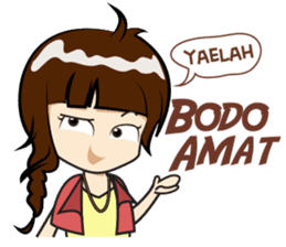 Cewek (sok) Eksis sticker #10776913