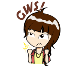 Cewek (sok) Eksis sticker #10776919