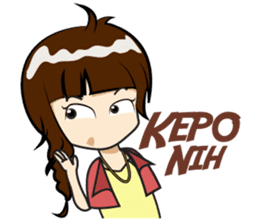 Cewek (sok) Eksis sticker #10776924