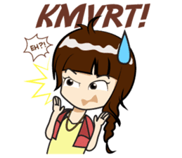 Cewek (sok) Eksis sticker #10776927