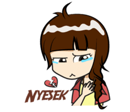 Cewek (sok) Eksis sticker #10776933