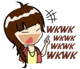 Cewek (sok) Eksis sticker #10776939