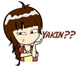 Cewek (sok) Eksis sticker #10776941